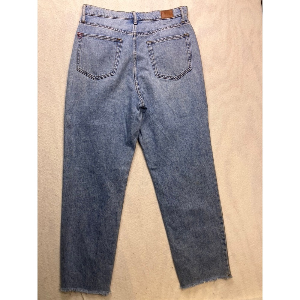 BDG‎ Slim Straight Jeans Womens 29 Blue High Rise Raw Hem 100% Cotton Denim - Picture 12 of 12